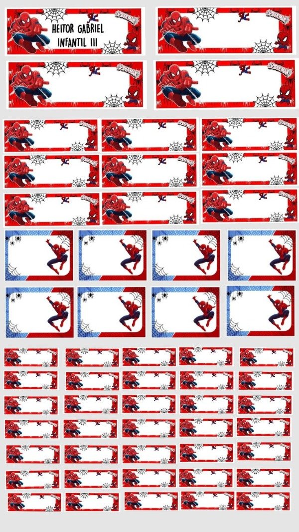 Producto - Etiquetas escolares