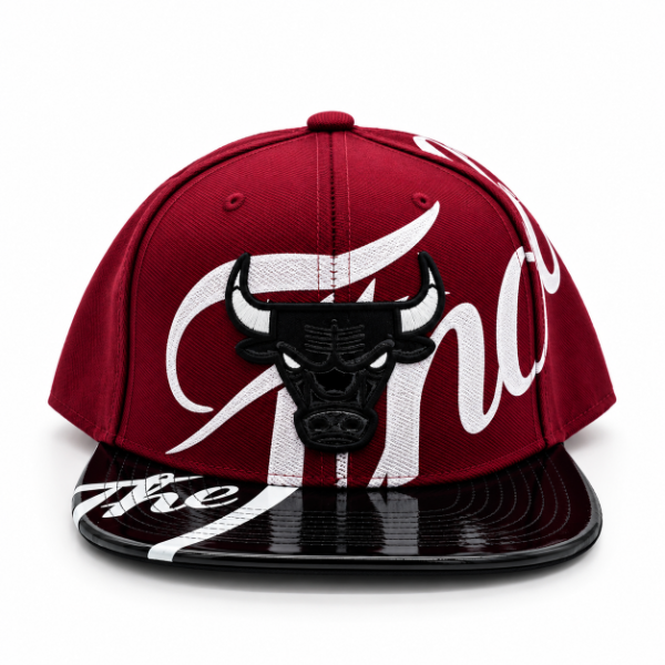 Producto - Gorra plana Chicago the finals v negro copa bordo