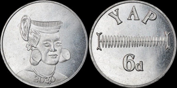 Producto - Isla de Yap - 6 Peniques (2020) [UNC] -  Estado Federado de Micronesia