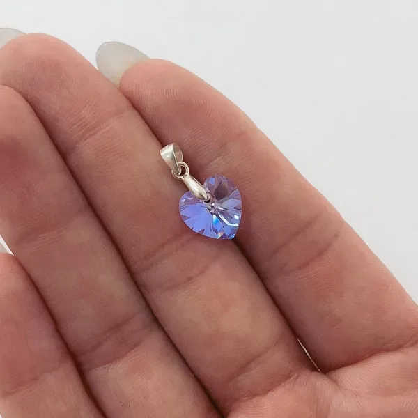 Producto - Dije Swarovski Corazón 10 mm Lila