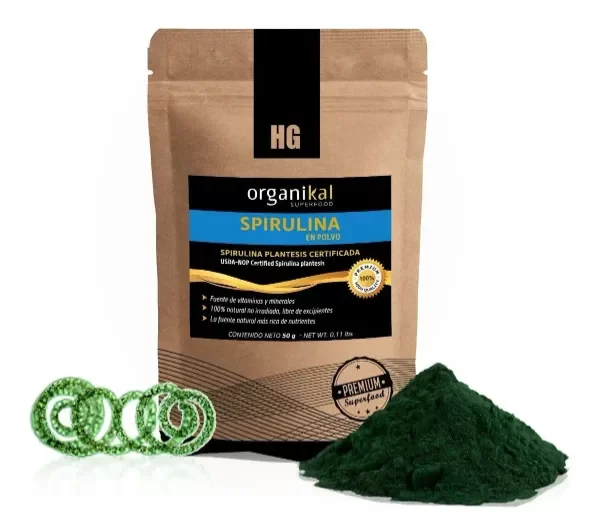 Producto - SPIRULINA ORGANIKAL en POLVO SOBRE HYDROGROW x 50g