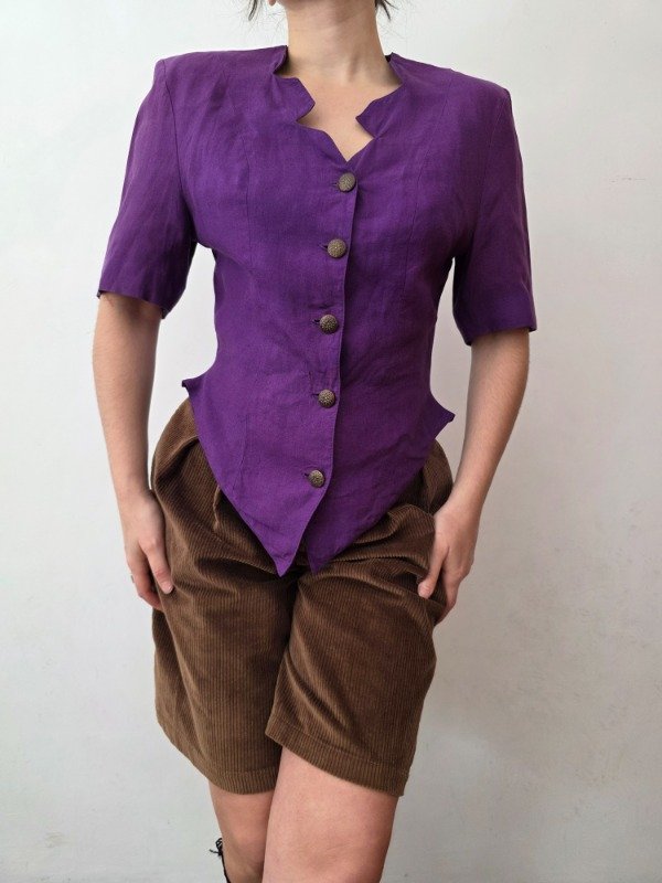 Saco violeta silueta