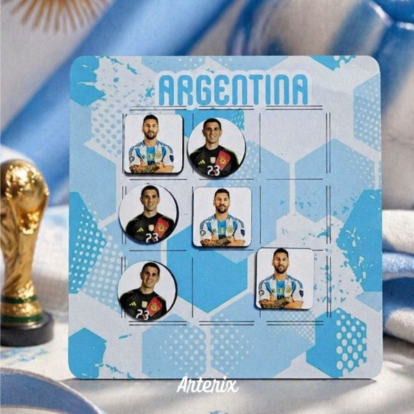Producto - Ta te ti personalizado de madera para souvenirs - 0