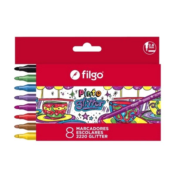 Producto - FILGO FIBRAS PINTO GLITTER X8