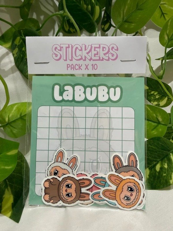 Producto - Pack X 10 Stickers - Labubu
