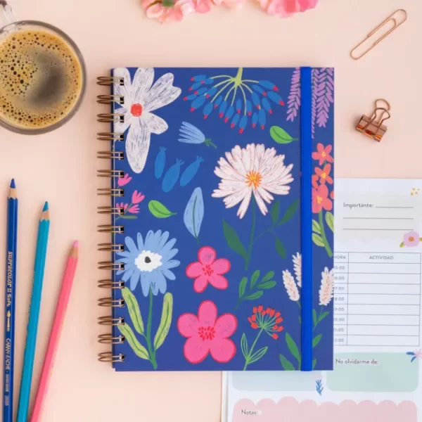 Producto - Cuaderno a5 anillado - azul francia!