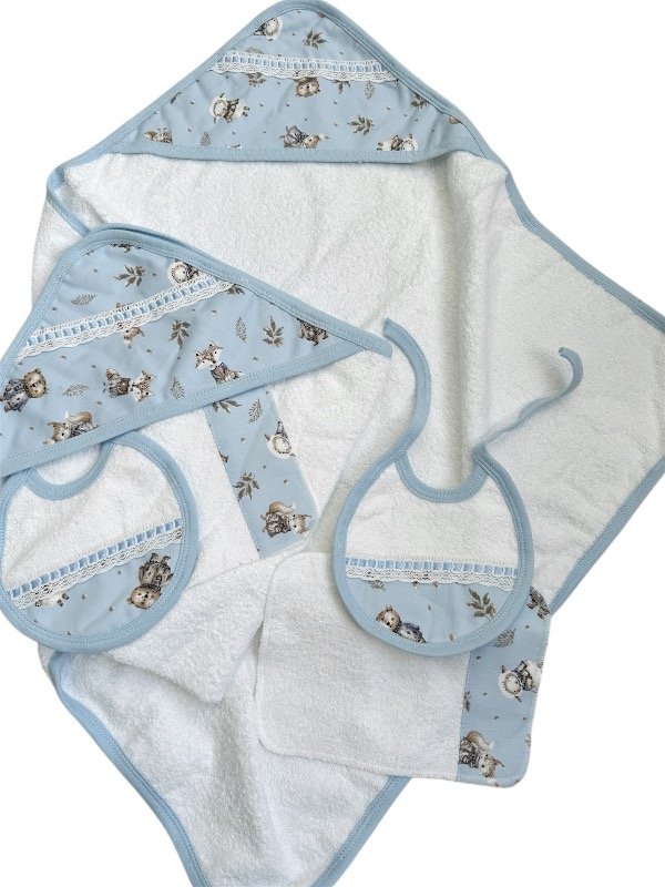 Producto - Toalla Babero Babita celeste