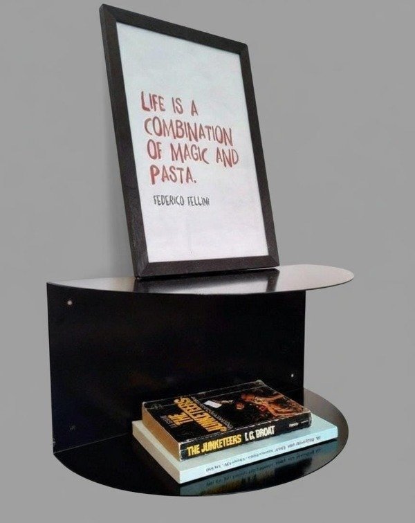 Producto - Estante doble chapa Negro