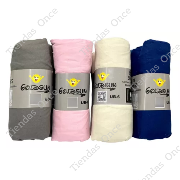 Producto - Pack sabanas ajustables por 4 unidades  de 2 plazas y media