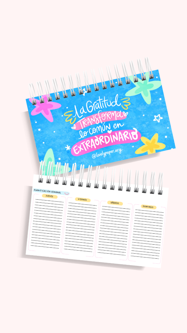 Producto - Planner Perpetuo Pocket Semanal Pequeño, práctico y siempre a mano MOD 1