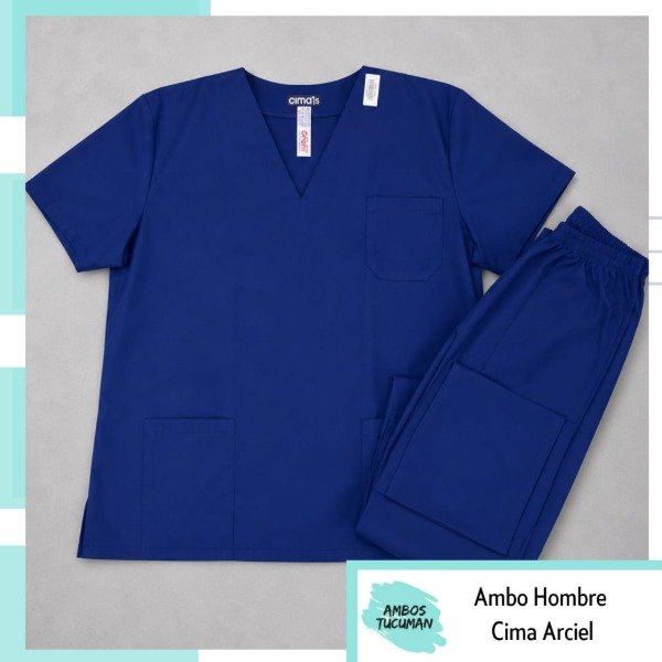 Producto - Ambo Cima Azul Francia Liso