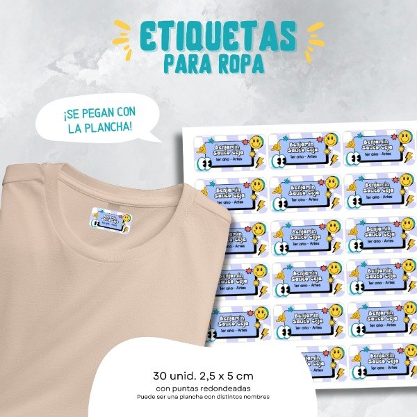 Producto - ETIQUETAS PARA ROPA