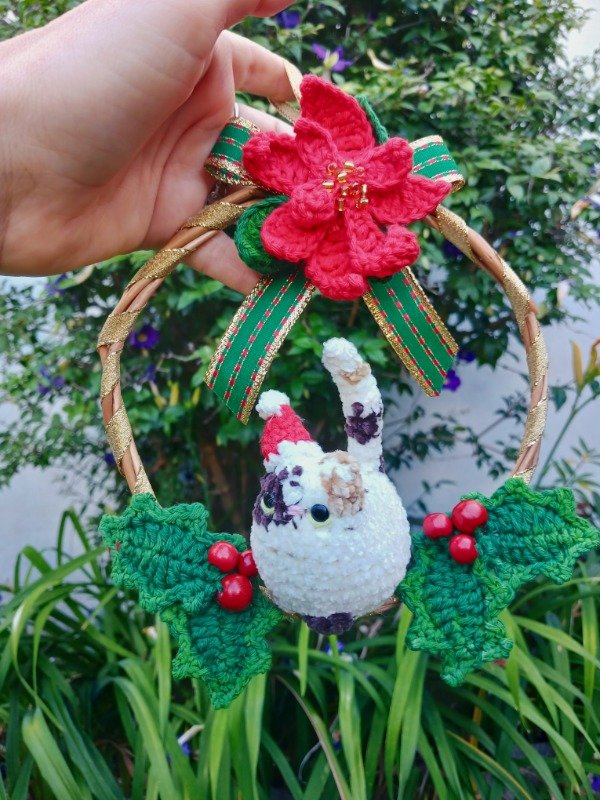 Producto - Michi corona Navideña