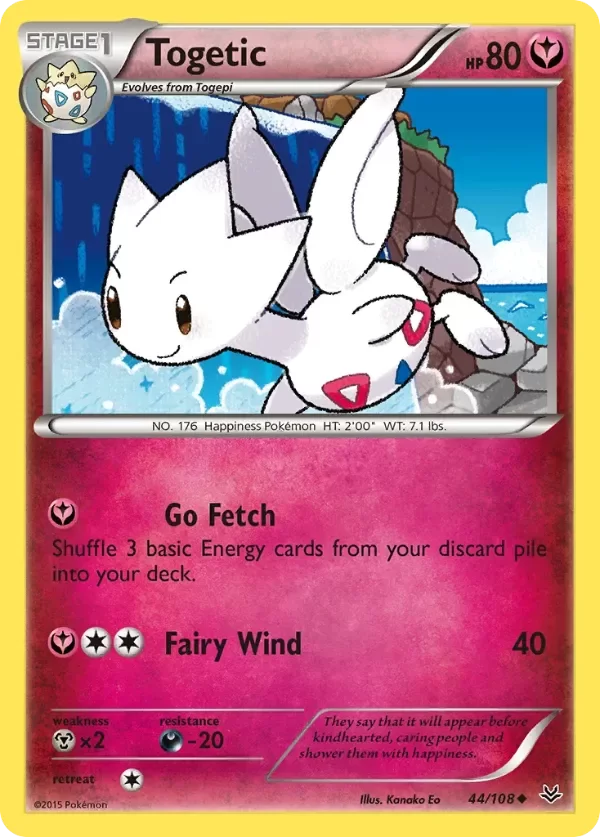 Producto - Togetic 44/108 Uncommon Roaring Skies Pokemon Card T1