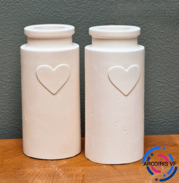 Producto - Molde florero corazon estampado