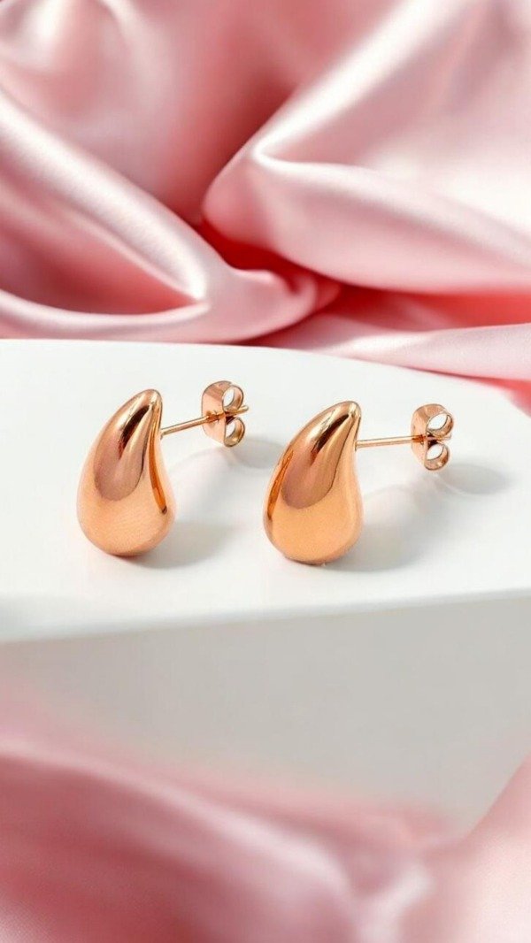 Producto - Aros mini drops rosé