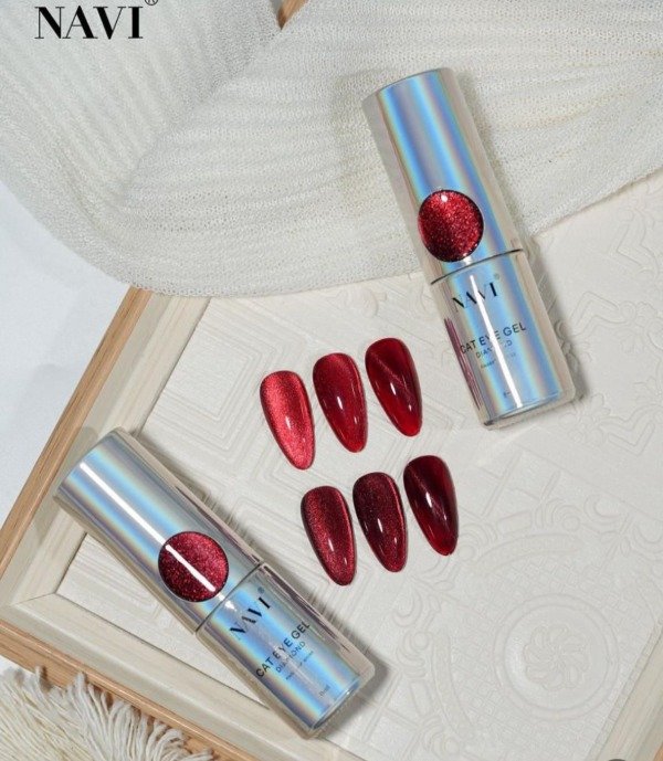 Producto - Esmalte semipermanente ojo de gato Rojo NAVI
