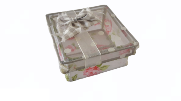 Producto - CAJITA ARTESANAL ALAMBRE Y TELA