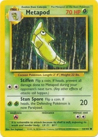 Producto - Metapod (54/102) [Base Set Unlimited]