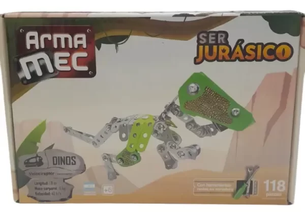 Producto - ArmaMec jurasico velociraptor cime 118 piezas