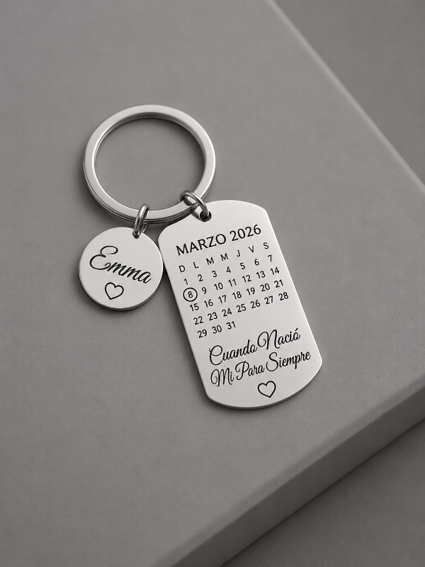 Producto - Llavero Calendario personalizado grabado láser