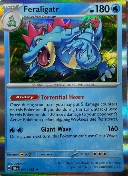 Producto - Feraligatr - 041/162 - Temporal Forces - Holo