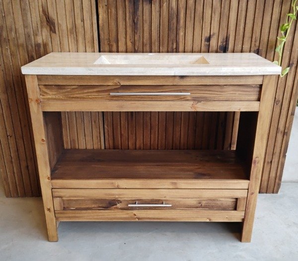 Producto - Vanitory 100 travertino luna