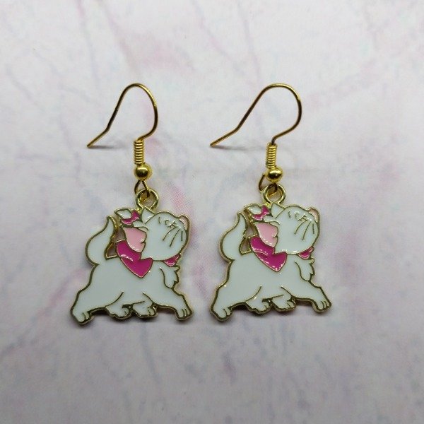 Producto - Aros esmaltados Aristogatos Marie caminando