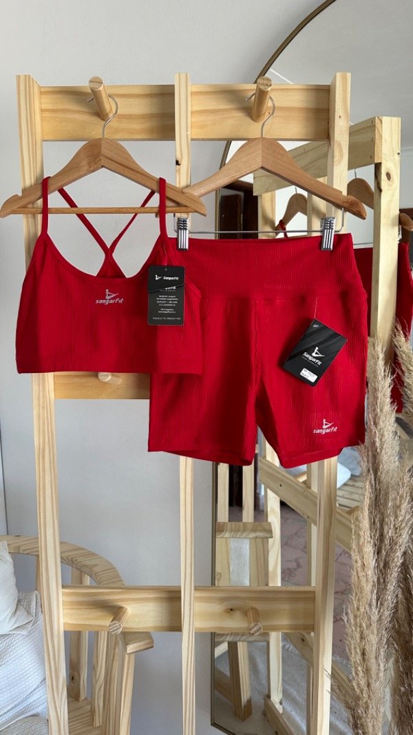 Producto - Short y top Rojo