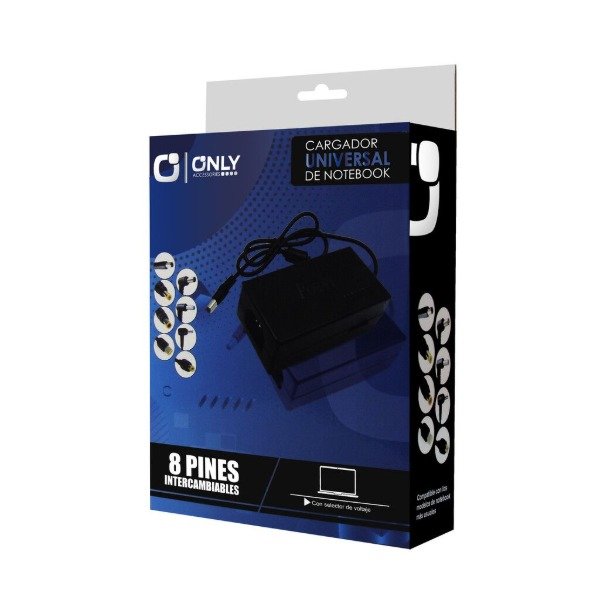 Producto - CARGADOR DE NOTEBOOK C/SELECTOR VOLTAJE ONLY 8 PINES