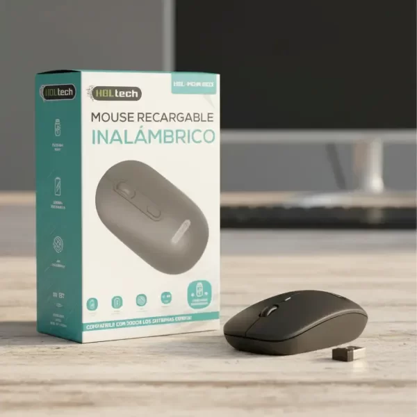 Producto - Mouse Inalámbrico Recargable Hbl-tech Modelo Hbl-mowir03 - 0