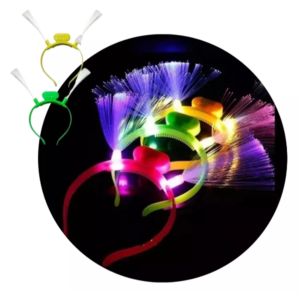 Producto - Vincha fibra óptica con luz