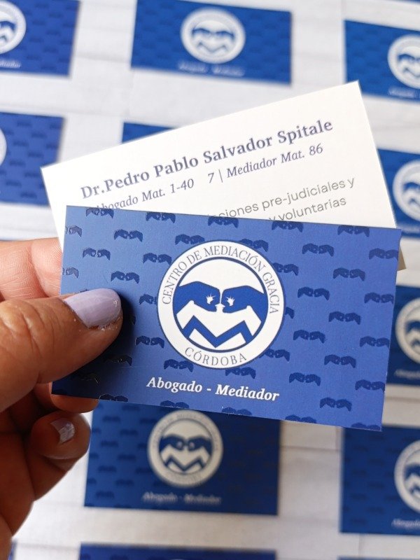 Producto - [Offset] Tarjetas Personales - Frente y dorso color con sectorizado - 3