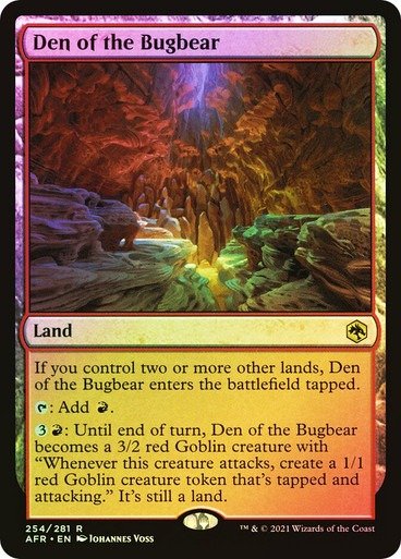 Producto - Den of the Bugbear Foil  Adventures in the Forgotten Realms
