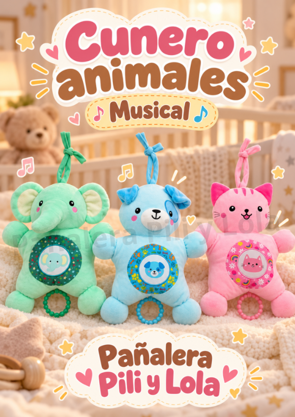 Producto - Cunero musical animales-Consultar modelo disponible-