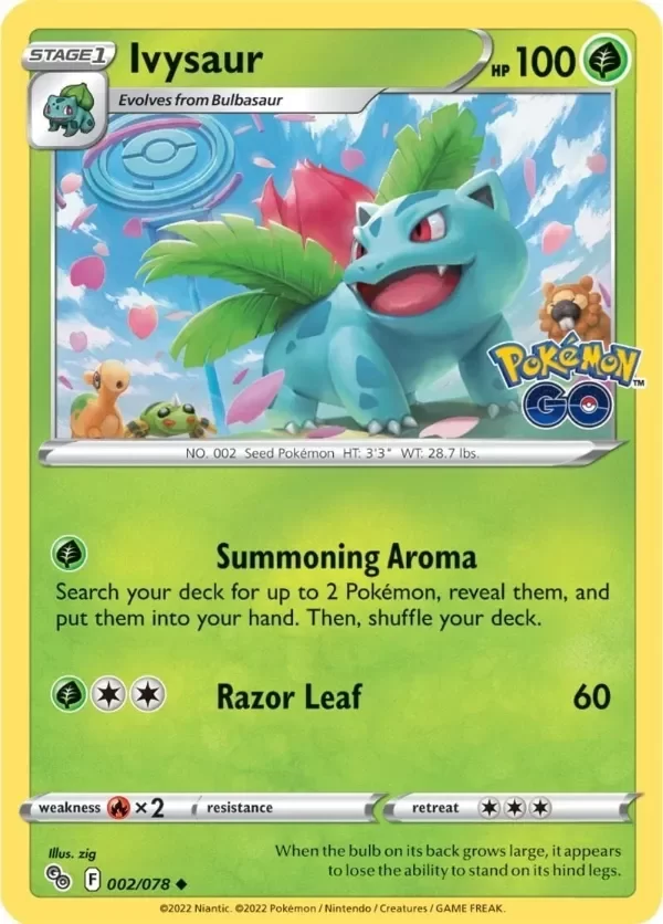 Producto - Ivysaur PGO 002/078 Pokémon Pokemon GO Uncommon