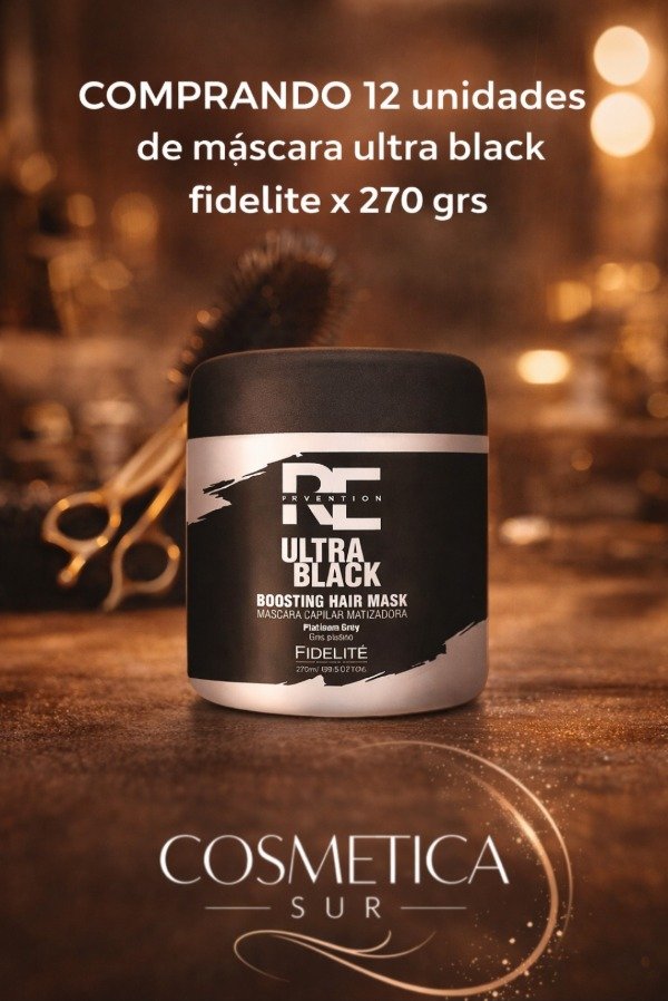 Producto - 12 x máscara ultra black fidelite x 270 grs