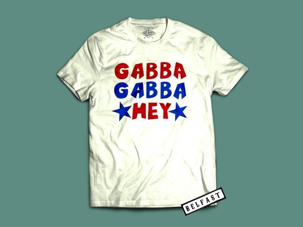 ramones gabba gabba hey sign