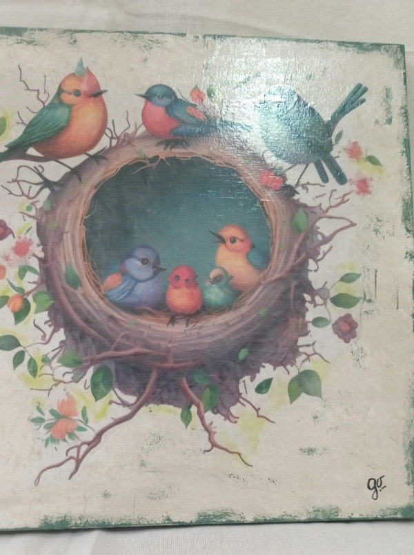 Producto - CUADRO CON PAJARITOS