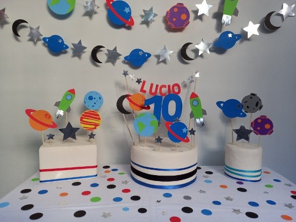 Producto - Toppers Al Espacio (x17 unidades)