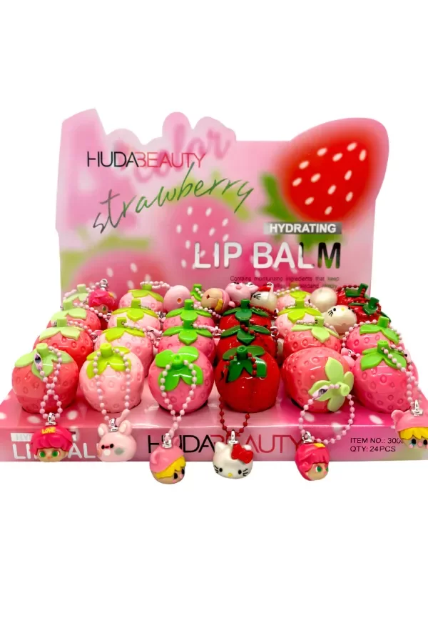 Producto - Balsamo frutilla c/personajes Hudabeauty LM 5/26