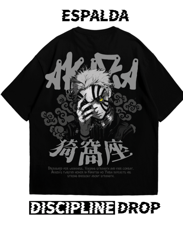 Producto - REMERA OVERSIZE AKAZA KIMETSU NO YAIBA