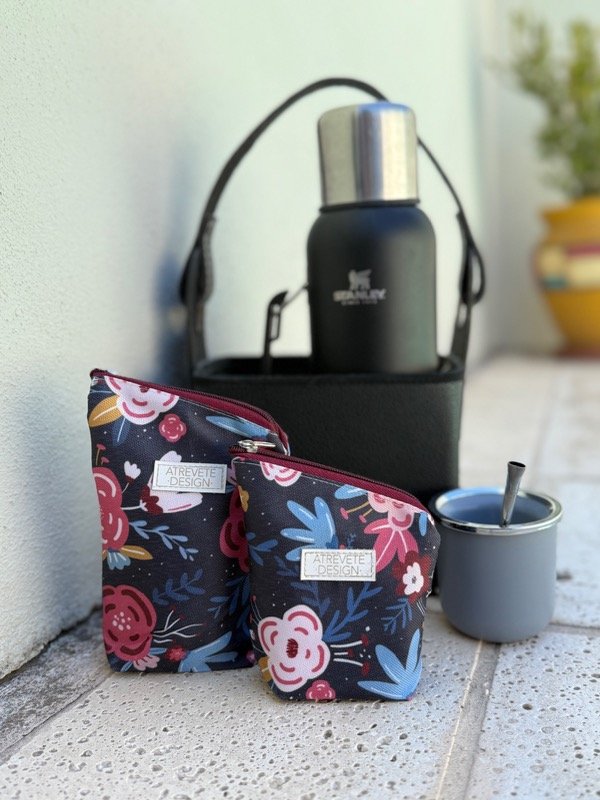 Producto - Yerbera y Azucarera - Flor bordo