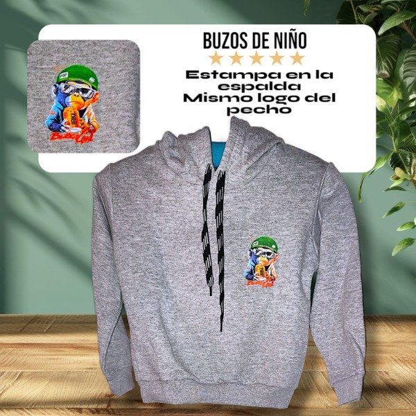 Producto - BUZOS DOBLE ESTAMPA FRIZADOS DE NIÑOS