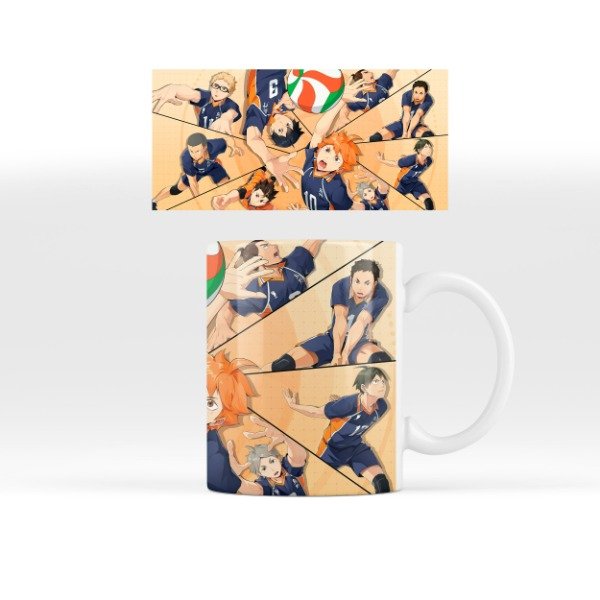 Producto - Taza Ceramica Haikyuu Karasuno All Blue Otorii Anime Store