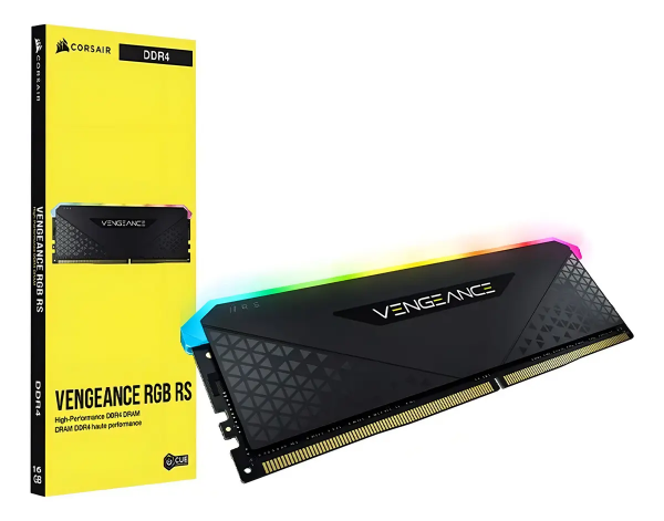Producto - Memoria DDR4 16GB 3200mhz PC4-25600 -CL16 -1.35v -iluminacion led -gamer -black - 2
