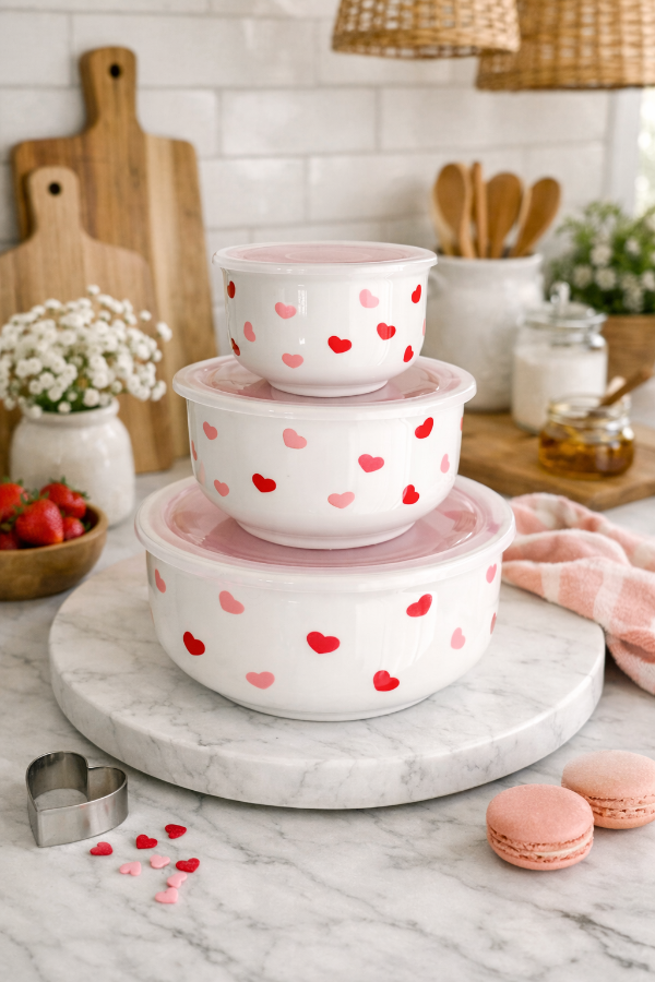 Producto - Set de 3 bowls Herméticos Love