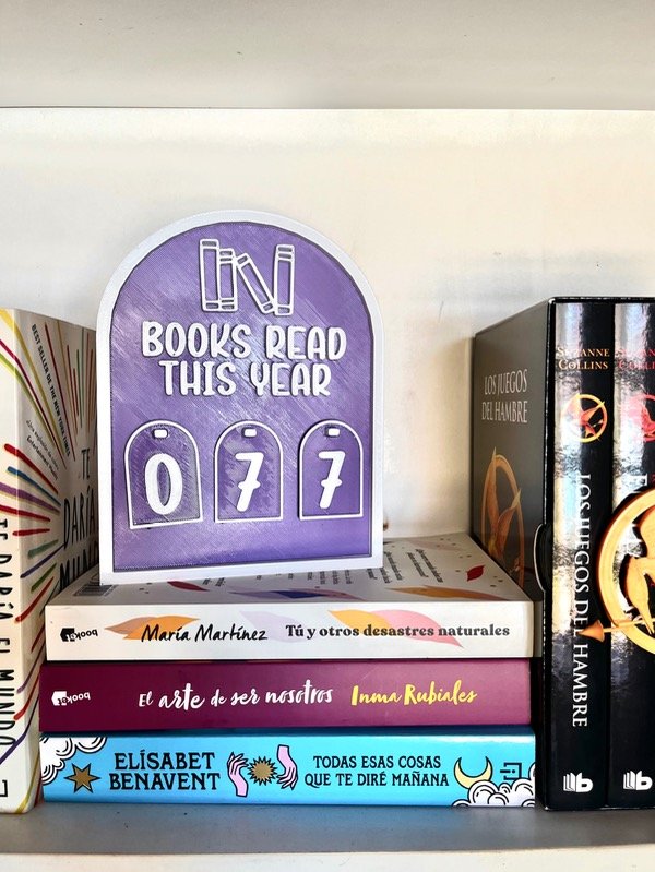 Producto - Contador de libros leidos (ENCARGO)