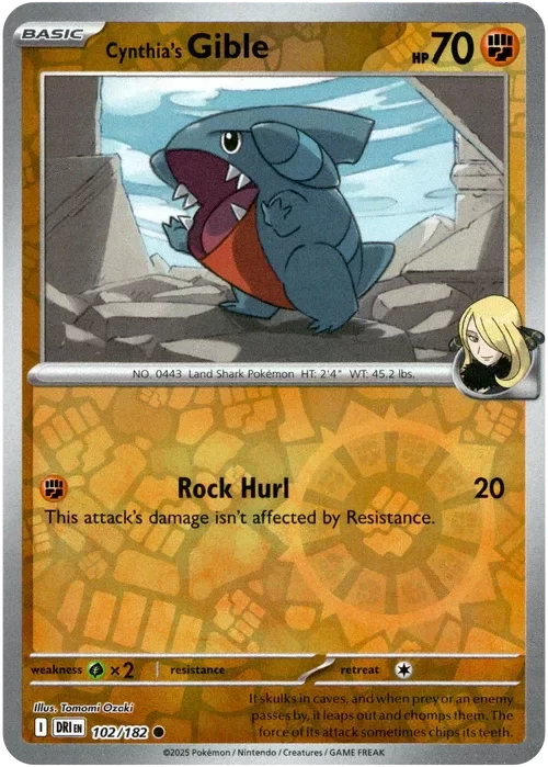 Producto - Cynthia's Gible - 102/182 - Destined Rivals - Reverse Holo