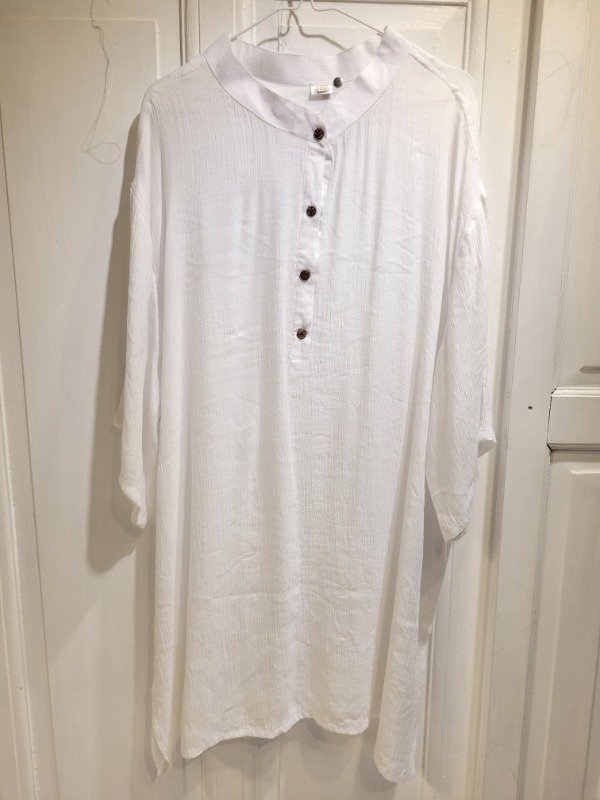 Producto - Camisola blanca tipo lino Talle XXXL - PRECIO: 52X